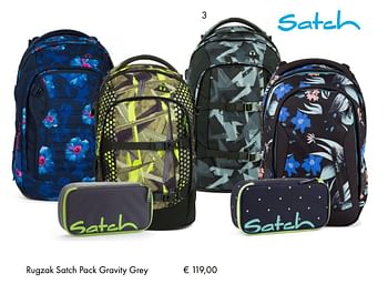 Aanbiedingen Rugzak satch pack gravity grey - Satch - Geldig van 10/07/2018 tot 15/09/2018 bij Multi Bazar