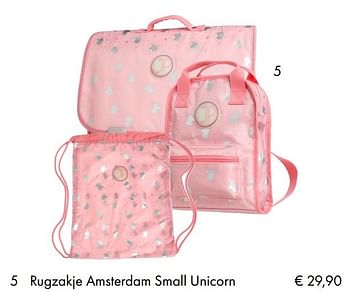Aanbiedingen Rugzakje amsterdam small unicorn - JP - Geldig van 10/07/2018 tot 15/09/2018 bij Multi Bazar