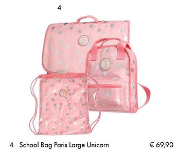 Aanbiedingen School bag paris large unicorn - JP - Geldig van 10/07/2018 tot 15/09/2018 bij Multi Bazar