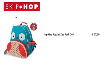 Aanbiedingen Skip Hop Rugzak Zoo Pack Owl - Skip Hop - Geldig van 10/07/2018 tot 15/09/2018 bij Multi Bazar