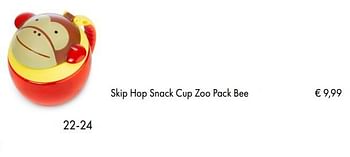 Aanbiedingen Skip hop snack cup zoo pack bee - Skip Hop - Geldig van 10/07/2018 tot 15/09/2018 bij Multi Bazar