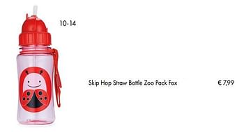 Aanbiedingen Skip hop straw bottle zoo pack fox - Skip Hop - Geldig van 10/07/2018 tot 15/09/2018 bij Multi Bazar
