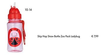 Aanbiedingen Skip hop straw bottle zoo pack ladybug - Skip Hop - Geldig van 10/07/2018 tot 15/09/2018 bij Multi Bazar