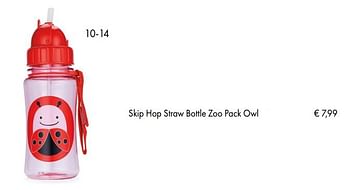Aanbiedingen Skip hop straw bottle zoo pack owl - Skip Hop - Geldig van 10/07/2018 tot 15/09/2018 bij Multi Bazar