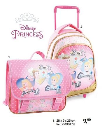 Aanbiedingen Boekentas junior - Disney Princess - Geldig van 31/07/2018 tot 11/09/2018 bij Supra Bazar