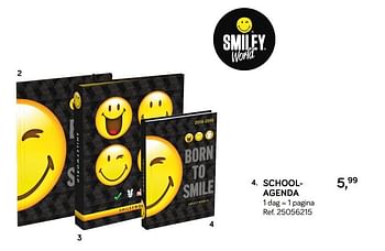 Aanbiedingen Schoolagenda - Smiley World - Geldig van 31/07/2018 tot 11/09/2018 bij Supra Bazar