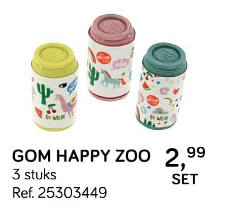 Aanbiedingen Gom happy zoo - Happy Zoo - Geldig van 31/07/2018 tot 11/09/2018 bij Supra Bazar