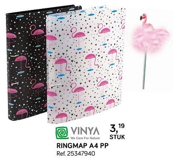 Aanbiedingen Ringmap a4 pp - Vinya - Geldig van 31/07/2018 tot 11/09/2018 bij Supra Bazar