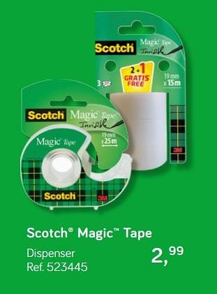Aanbiedingen Scotch magic tape - Scotch - Geldig van 31/07/2018 tot 11/09/2018 bij Supra Bazar