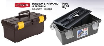 Aanbiedingen Toolbox standaard of premium - Curver - Geldig van 31/07/2018 tot 11/09/2018 bij Supra Bazar