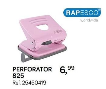 Aanbiedingen Perforator 825 - Rapesco - Geldig van 31/07/2018 tot 11/09/2018 bij Supra Bazar