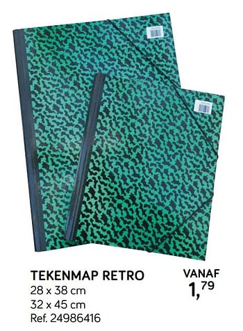 Aanbiedingen Tekenmap retro - Huismerk - Supra Bazar - Geldig van 31/07/2018 tot 11/09/2018 bij Supra Bazar