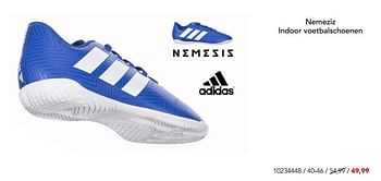 Aanbiedingen Adidas nemeziz indoor voetbalschoenen - Adidas - Geldig van 05/08/2018 tot 02/09/2018 bij Bristol