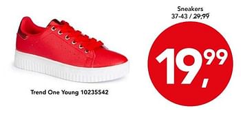 Aanbiedingen Sneakers - Trend One Young - Geldig van 24/08/2018 tot 09/09/2018 bij Bristol