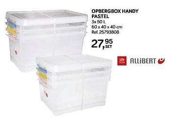 Aanbiedingen Opbergbox handy pastel - Allibert - Geldig van 18/09/2018 tot 23/10/2018 bij Supra Bazar