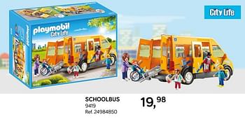 Aanbiedingen Schoolbus - Playmobil - Geldig van 18/09/2018 tot 23/10/2018 bij Supra Bazar