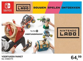 Aanbiedingen Voertuigen pakket - Nintendo - Geldig van 18/09/2018 tot 23/10/2018 bij Supra Bazar