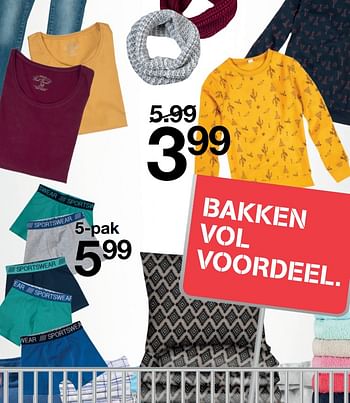 Aanbiedingen Bakken vol voordeel - Huismerk - Zeeman  - Geldig van 29/09/2018 tot 12/10/2018 bij Zeeman