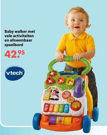 Aanbiedingen Baby walker met vele activiteiten en afneembaar speelbord - Vtech - Geldig van 08/10/2018 tot 06/12/2018 bij Multi Bazar