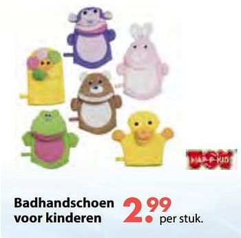 Aanbiedingen Badhandschoen voor kinderen - Hap P Kids - Geldig van 08/10/2018 tot 06/12/2018 bij Multi Bazar
