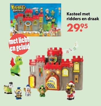 Aanbiedingen Kasteel met ridders en draak - Huismerk - Multi Bazar - Geldig van 08/10/2018 tot 06/12/2018 bij Multi Bazar