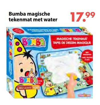 Aanbiedingen Bumba magische tekenmat met water - Bumba - Geldig van 08/10/2018 tot 06/12/2018 bij Multi Bazar