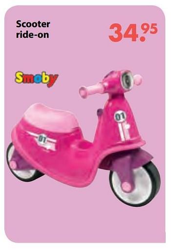 Aanbiedingen Scooter ride-on - Smoby - Geldig van 08/10/2018 tot 06/12/2018 bij Multi Bazar