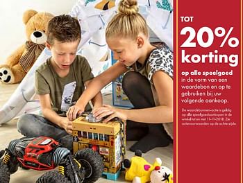 Aanbiedingen Tot 20% korting op alle speelgoed - Huismerk - Multi Bazar - Geldig van 08/10/2018 tot 06/12/2018 bij Multi Bazar