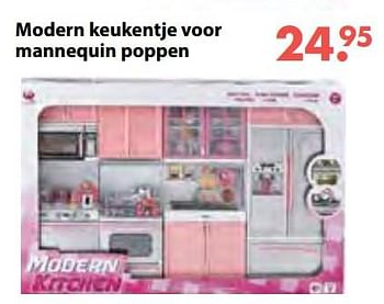 Aanbiedingen Modern keukentje voor mannequin poppen - Huismerk - Multi Bazar - Geldig van 08/10/2018 tot 06/12/2018 bij Multi Bazar