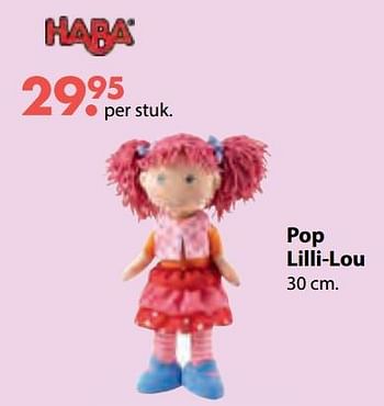 Aanbiedingen Pop lilli-lou - Haba - Geldig van 08/10/2018 tot 06/12/2018 bij Multi Bazar