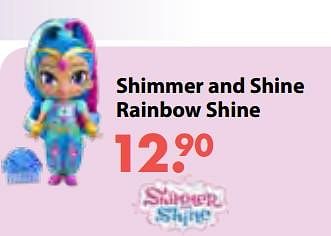 Aanbiedingen Shimmer and shine rainbow shine - Shimmer and Shine - Geldig van 08/10/2018 tot 06/12/2018 bij Multi Bazar