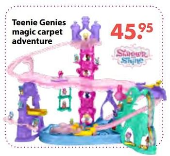 Aanbiedingen Teenie genies magic carpet adventure - Shimmer and Shine - Geldig van 08/10/2018 tot 06/12/2018 bij Multi Bazar