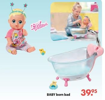 Aanbiedingen Baby born bad - Zapf creation - Geldig van 08/10/2018 tot 06/12/2018 bij Multi Bazar