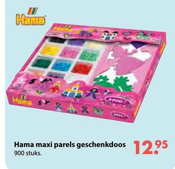 Aanbiedingen Hama maxi parels geschenkdoos - Hama - Geldig van 08/10/2018 tot 06/12/2018 bij Multi Bazar