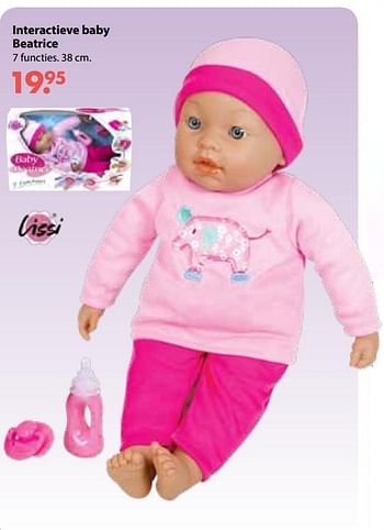 Aanbiedingen Interactieve baby beatrice - Lissi Dolls - Geldig van 08/10/2018 tot 06/12/2018 bij Multi Bazar