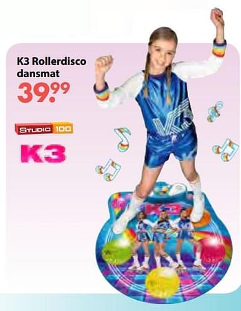 Aanbiedingen K3 rollerdisco dansmat - Studio 100 - Geldig van 08/10/2018 tot 06/12/2018 bij Multi Bazar