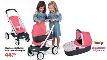 Aanbiedingen Maxi-cosy + quinny 3-in-1 wandelwagen - Smoby - Geldig van 08/10/2018 tot 06/12/2018 bij Multi Bazar