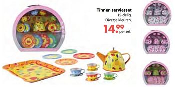 Aanbiedingen Tinnen serviesset - Huismerk - Multi Bazar - Geldig van 08/10/2018 tot 06/12/2018 bij Multi Bazar