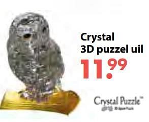 Aanbiedingen Crystal 3d puzzel uil - Crystal - Geldig van 08/10/2018 tot 06/12/2018 bij Multi Bazar
