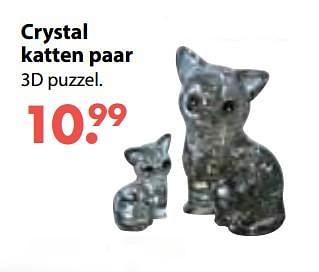 Aanbiedingen Crystal katten paar - Crystal - Geldig van 08/10/2018 tot 06/12/2018 bij Multi Bazar