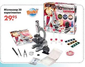 Aanbiedingen Microscoop 30 experimenten - Buki - Geldig van 08/10/2018 tot 06/12/2018 bij Multi Bazar