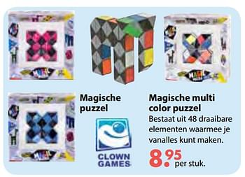 Aanbiedingen Magische puzzel - Clown Games - Geldig van 08/10/2018 tot 06/12/2018 bij Multi Bazar