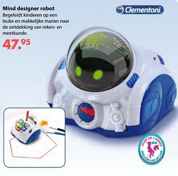 Aanbiedingen Mind designer robot - Clementoni - Geldig van 08/10/2018 tot 06/12/2018 bij Multi Bazar