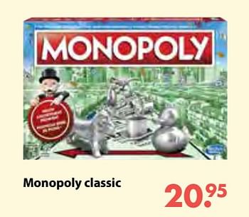 Aanbiedingen Monopoly classic - Hasbro - Geldig van 08/10/2018 tot 06/12/2018 bij Multi Bazar
