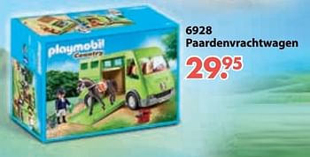 Aanbiedingen Paardenvrachtwagen - Playmobil - Geldig van 08/10/2018 tot 06/12/2018 bij Multi Bazar