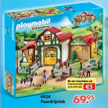Aanbiedingen Paardrijclub - Playmobil - Geldig van 08/10/2018 tot 06/12/2018 bij Multi Bazar