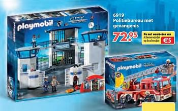 Aanbiedingen Politiebureau met gevangenis - Playmobil - Geldig van 08/10/2018 tot 06/12/2018 bij Multi Bazar