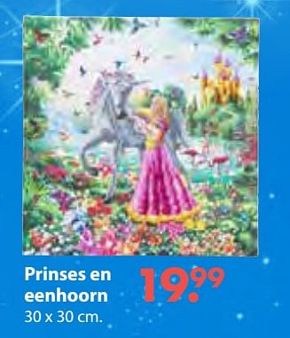 Aanbiedingen Prinses en eenhoorn - Huismerk - Multi Bazar - Geldig van 08/10/2018 tot 06/12/2018 bij Multi Bazar