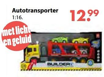Aanbiedingen Autotransporter - Builder - Geldig van 08/10/2018 tot 06/12/2018 bij Multi Bazar