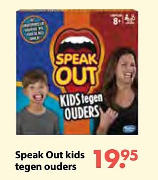 Aanbiedingen Speak out kids tegen ouders - Hasbro - Geldig van 08/10/2018 tot 06/12/2018 bij Multi Bazar